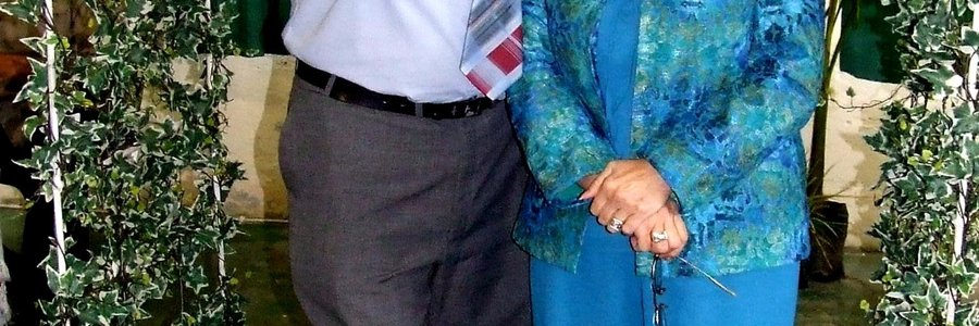 Wyle Gerda Wessels saam met haar eggenoot, Basie Wessels